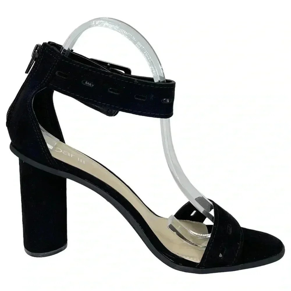 Bar III Breeanne Black Womens Heels Size 10M - Picture 3 of 12